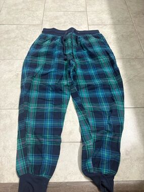 Women’s Navy and Green Plaid Lounge Pajama Pants from target stars above